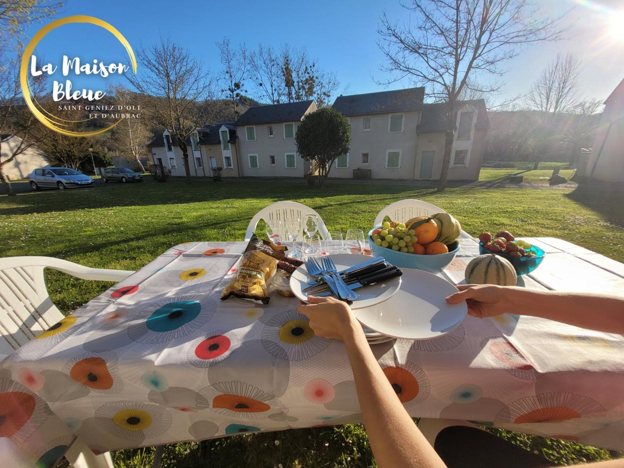 La Maison Bleue, Village Vacances, Piscine, Parking Saint-Geniez-dʼOlt 외부 사진